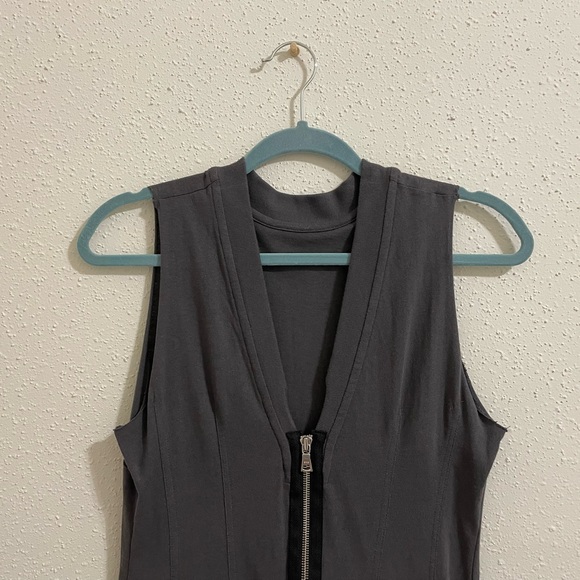 RtA Bandit Dress Jersey Knit Midi Faded Grey - Picture 6 of 12